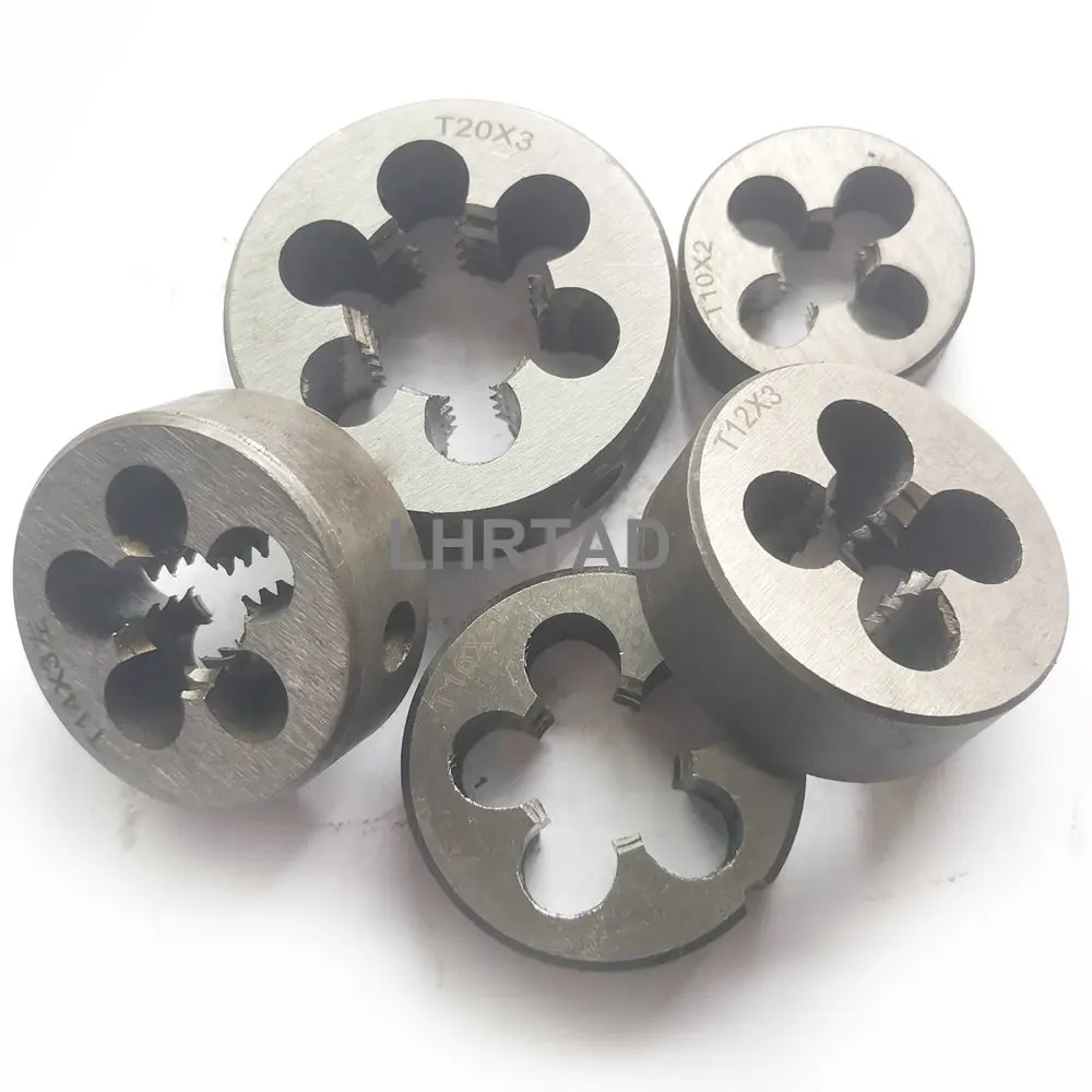 Трапециевидная резьба, Круглый штамп TR8 TR10 TR12 TR14 TR16, левая ручка, трапециевидные винты TR18 TR20 Die T10X2 T12X3 T14X3 T16X2 T20X3