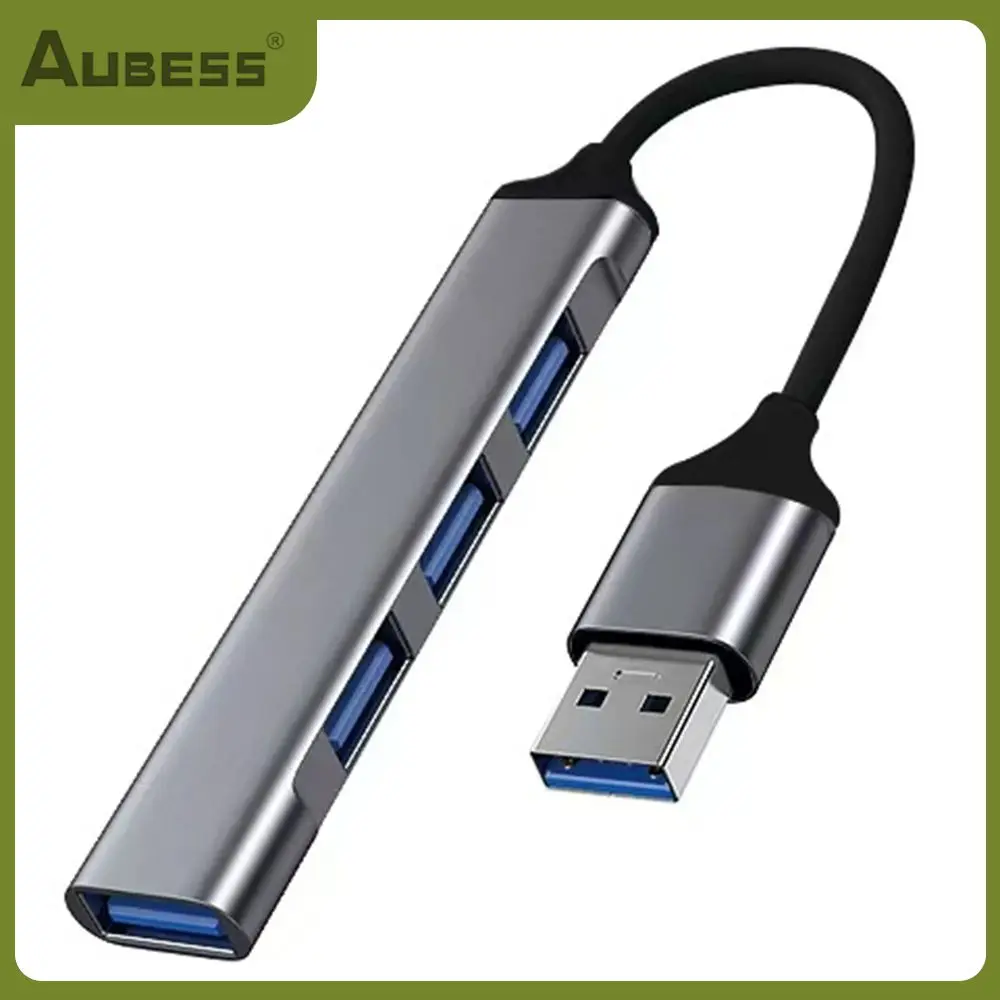 

No Delay Aluminum Alloy Splitter No External Power Supply Type-c Extender Type-c And Usb Optional Thickened Wire Escort Usb Hub