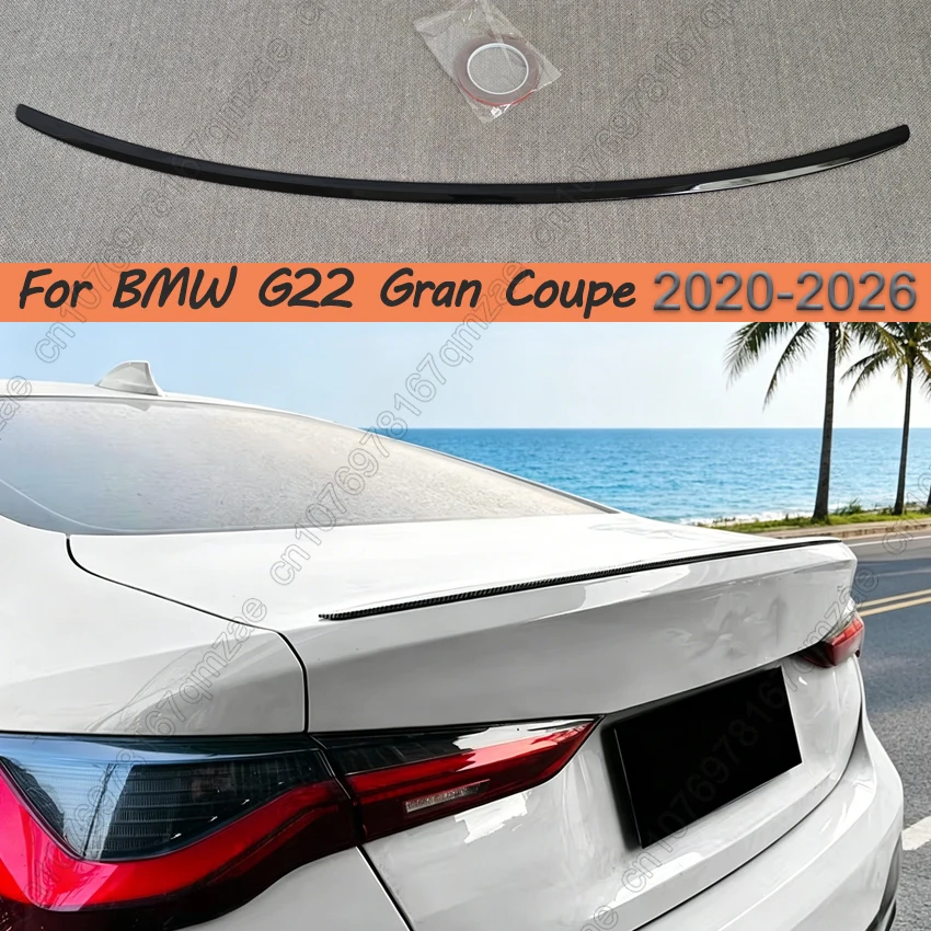 Фото Задний фиксированный сплиттер-диффузор для BMW 4 серии G22 Gran Coupe 2-дверный 425i 430i 440i 2020-2026 в стиле MP, тюнинг-комплект для кузова №1