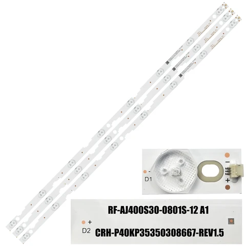 Светодиодная лента подсветки CRH-P40KP35350308667-REV1.5 RF-AJ400S30-0801S-12 A1