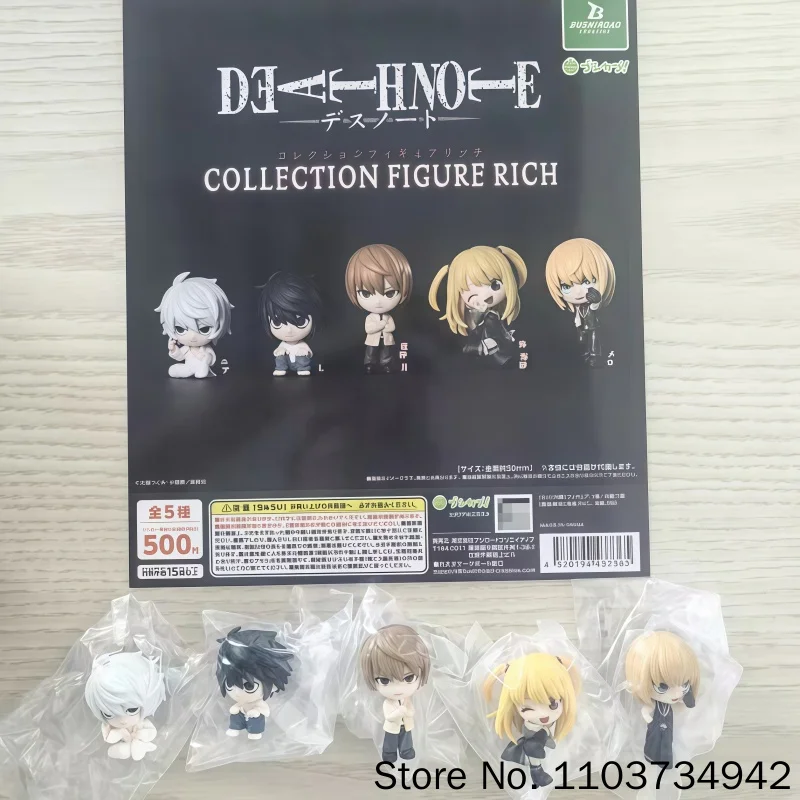 Фото Коллекционная фигурка Bushiroad Death Note: Серия Rich Gashapon — Нир, Миса, Мэло. Миниатюрные ПВХ-фигурки для коллекционеров аниме. №1