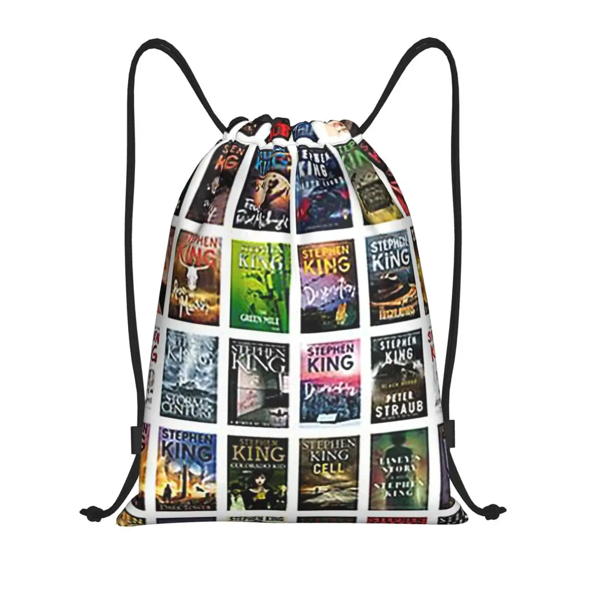 Фото Рюкзаки Stephen King: полный комплект, многофункциональные сумки на шнурке, спортивные сумки, сумки для книг, для путешествий и школы №1
