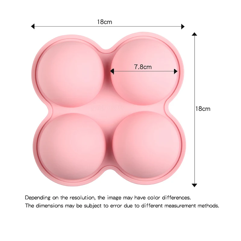 4-полая полусфера силиконовая форма для торта шоколадного желе пудинга купола