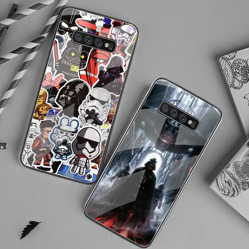 

Darth Vader Star Wars Film Series Phone Case Tempered Glass For Samsung S20 Ultra S7 S8 S9 S10 Note 8 9 10 Pro Plus Cover