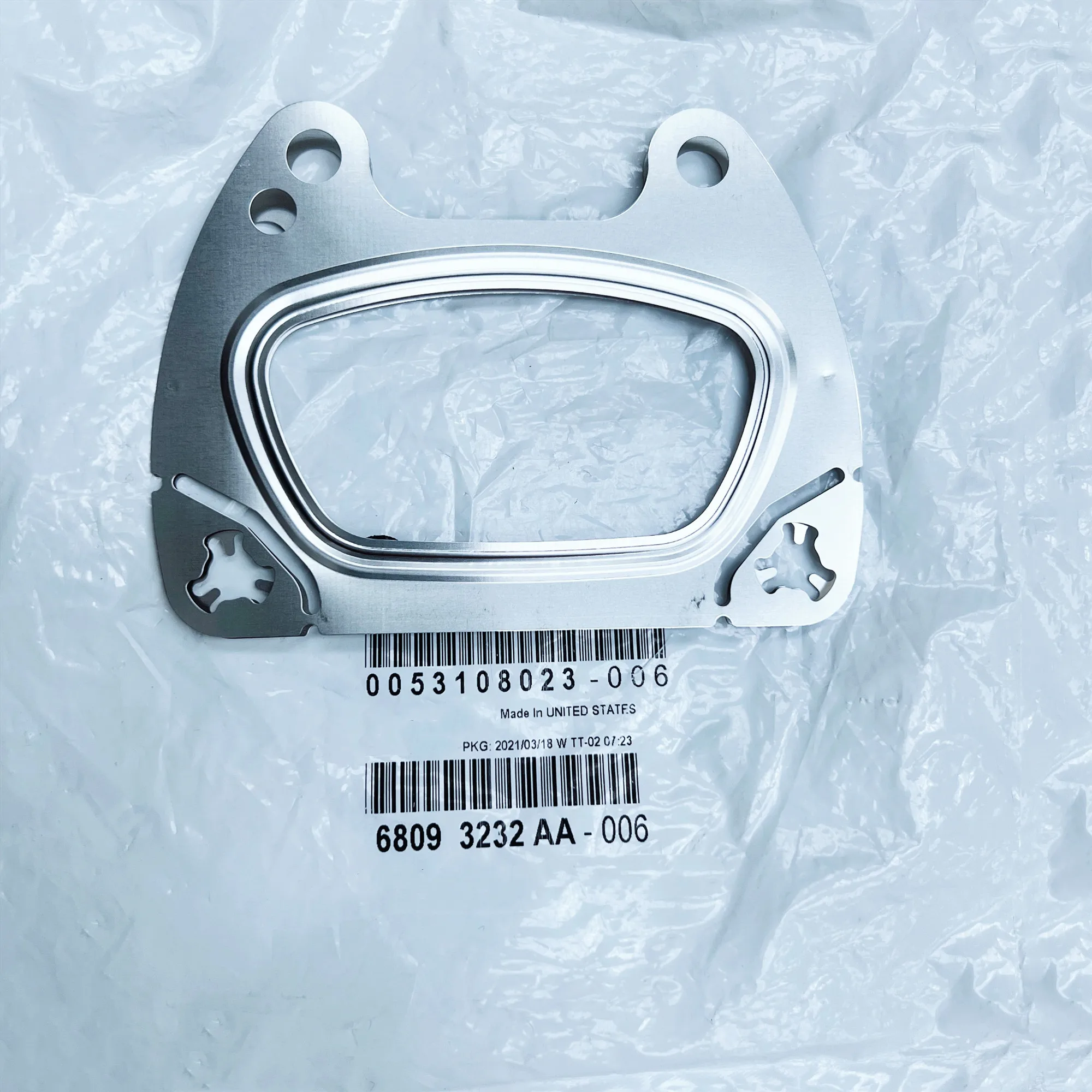 

Original Exhaust Flange Gasket 68093232AA, Suitable for: 3.0L, 3.2L, 3.6L, Jeep Wrangler JK, JL, Grand Cherokee, Dodge Journey,