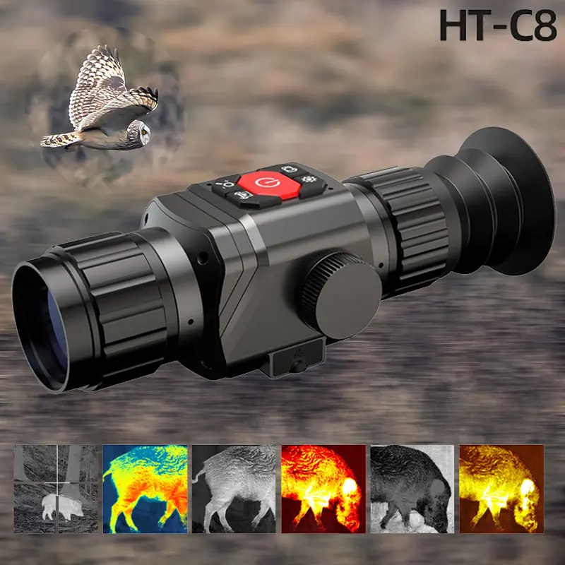 

Тепловая камера для охоты, Монокуляр с ночным видением, оборудование для охоты, фокус, инфракрасные линзы, тепловое наблюдение