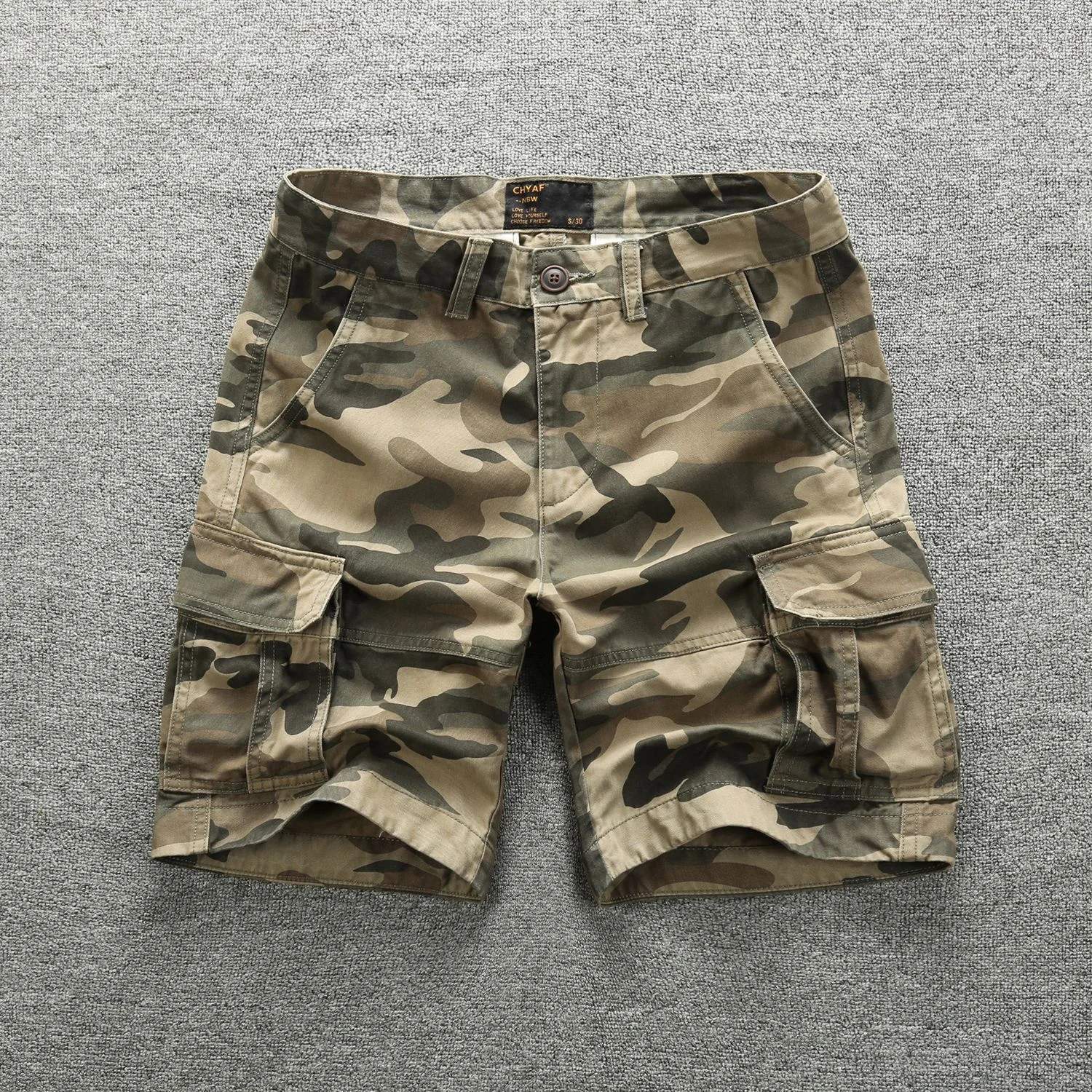 

Summer New Men's 2023 Casual Cargo Shorts Breathable Cotton Workout Shorts with Multi Pockets Street-wear Fashion Shorts