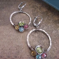 vintage rainbow big hollow circle hanging dangle earrings ethnic tribal earrings 2021 exaggerated jewelry aretes de mujer