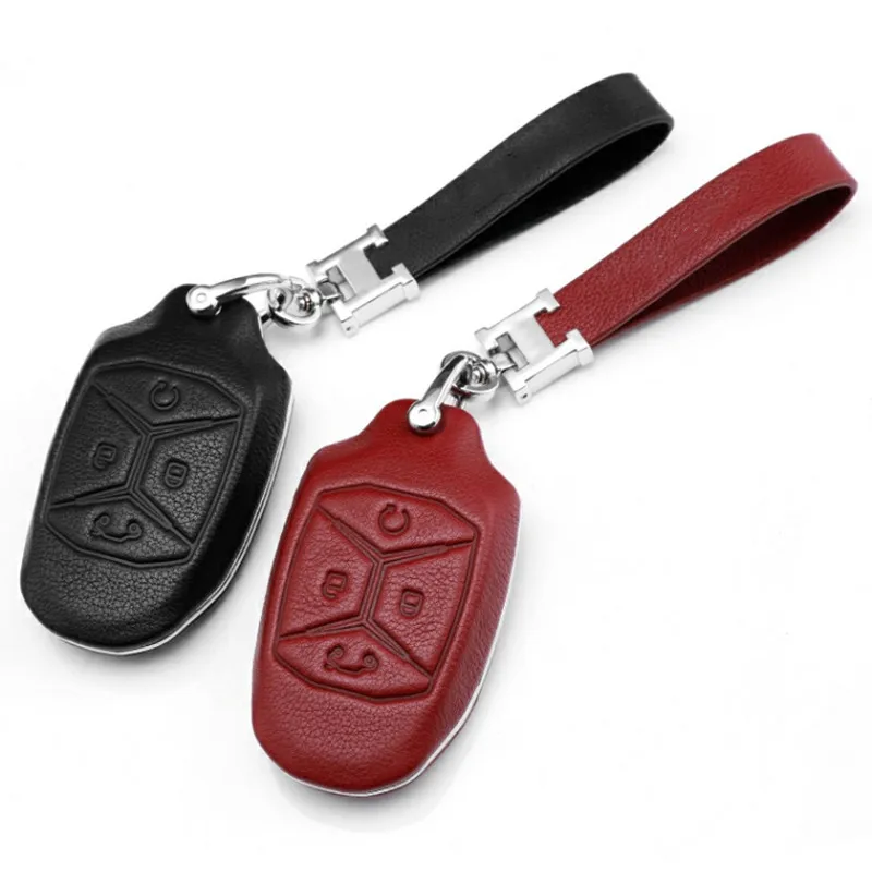 

Кожаный чехол для автомобильного ключа цепь для LYNK & CO 03 01/02/01PHEV мужской и женский защитный чехол для пульта дистанционного управления пряжк...