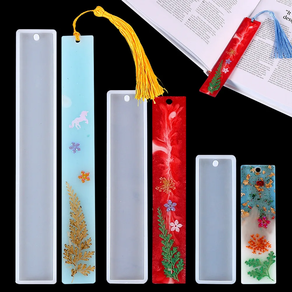 

Ruler Mirror Bookmark Jewelry Epoxy Resin Mold For Diy Home Table Decoration Resin Crafts