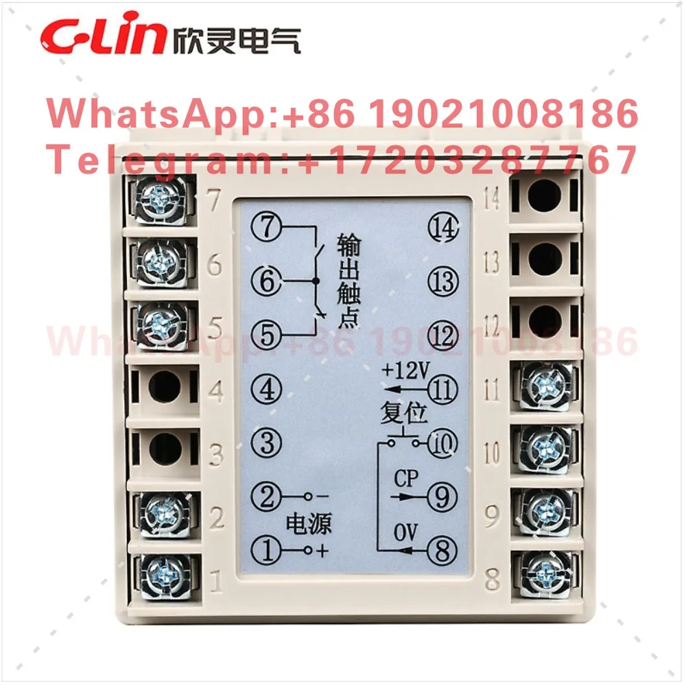 Фото Счетчик JDM9-6 AC220V AC380V DC24V, 6-разрядный, многофункциональный, с памятью при отключении питания, система T №4