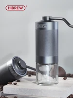 hibrew manual coffee grinder portable high quality hand grinder mill aluminium with visual bean storage g4