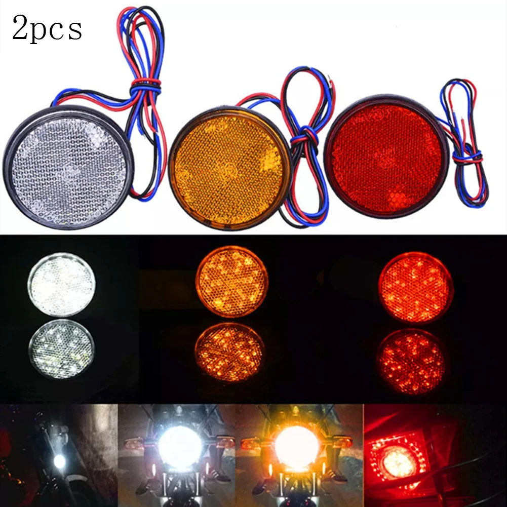 

2x 24 LED Motorcycle Brake Light Warning Lamp Motorcycle Brake Lamp Reflective Light Brake Stop Lamp 12V 24V Truck Trailer
