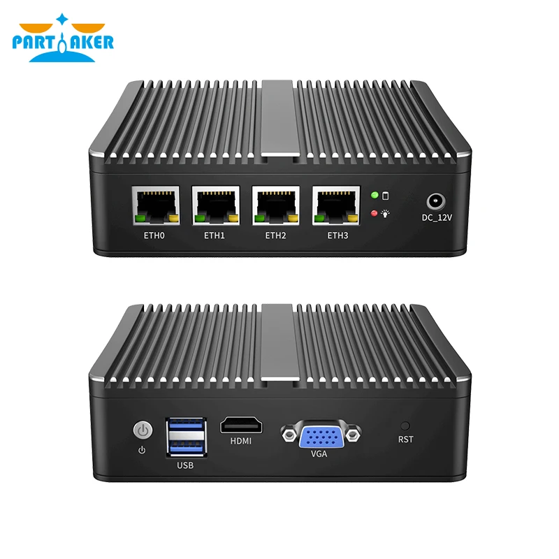 11th Gen Celeron J4125 Soft Router 4 Intel i225 2.5G LAN pfSense Firewall Appliance 2xDDR4 M.2 NVMe Mini PC OPNsense