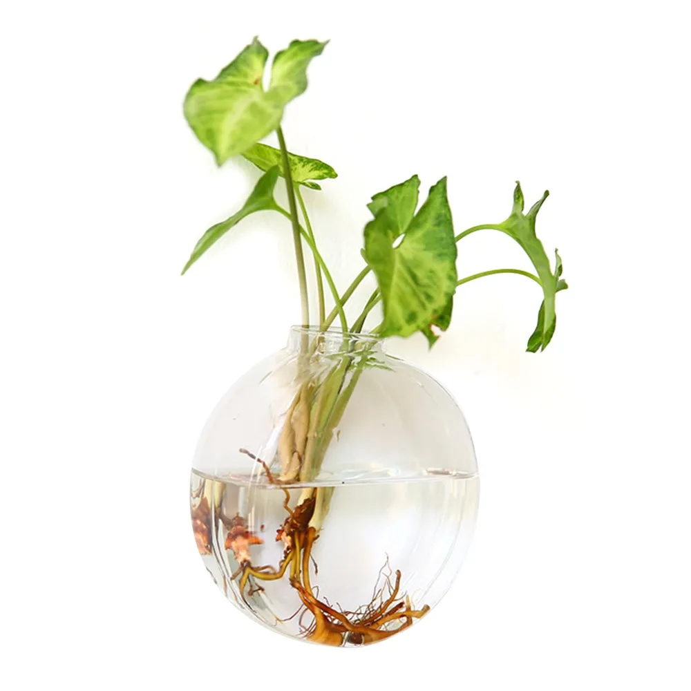 

Прозрачная стеклянная ваза-конус