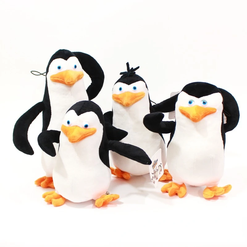 

15-32cm Madagascar Plush Toys Madagascar Penguins Eldest Brother Novice Plush Soft Stuffed Animals Toys Doll for Kids Gifts