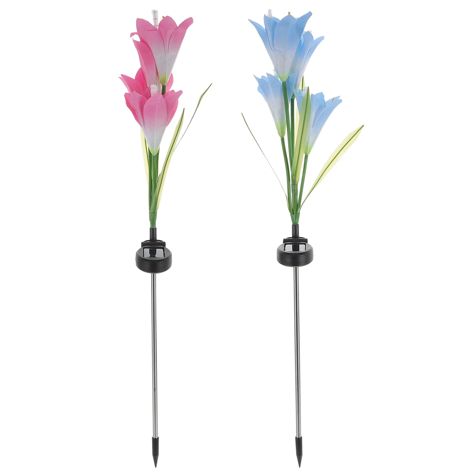 

2pcs LED Flower Solar Lamp Garden Lights Solar Light Yard Atmosphere Lamp