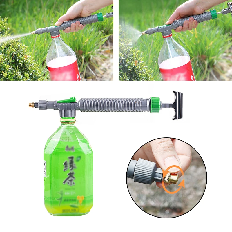 

Manual High Pressure Air Pump Sprayer Adjustable Drink Bottle Spray Head Nozzle Sprayer Agriculture Tools Garden Watering Tool