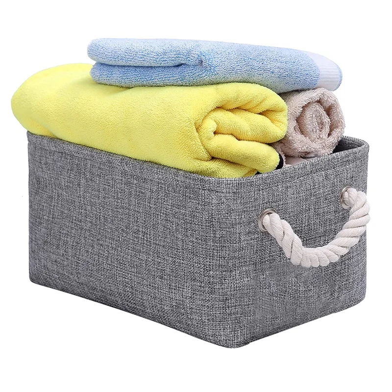 

Fabric Storage Basket,Foldable Storage Box For Nursery And Home, Collapsible Canvas Shelf Basket For Wardrobe Or Bedroom