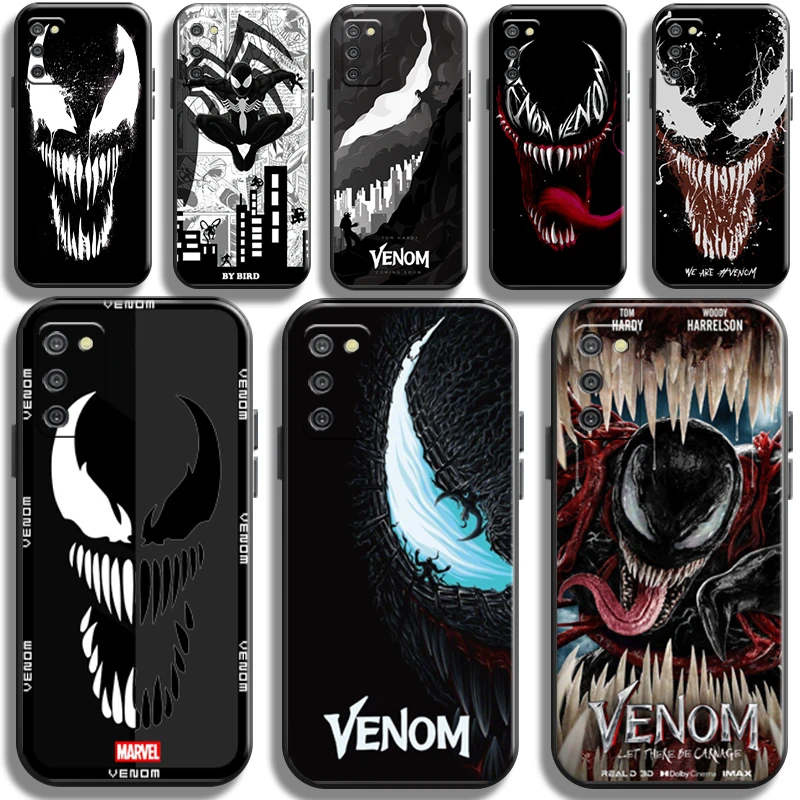 

Marvel Avengers Venom For Samsung Galaxy A02 A02S Phone Case Coque Funda Carcasa Back Liquid Silicon TPU Shell Cover Soft