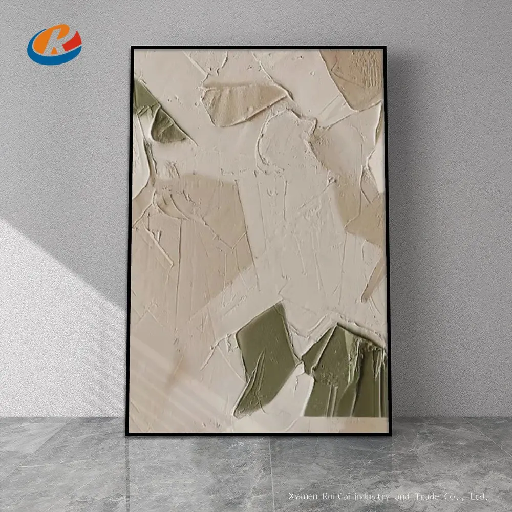 

Абстрактная картина маслом из зеленых блоков без рамки, ручная работа на холсте, подвесная картина для гостиной, столовой, спальни, Настенная Декорация, искусство