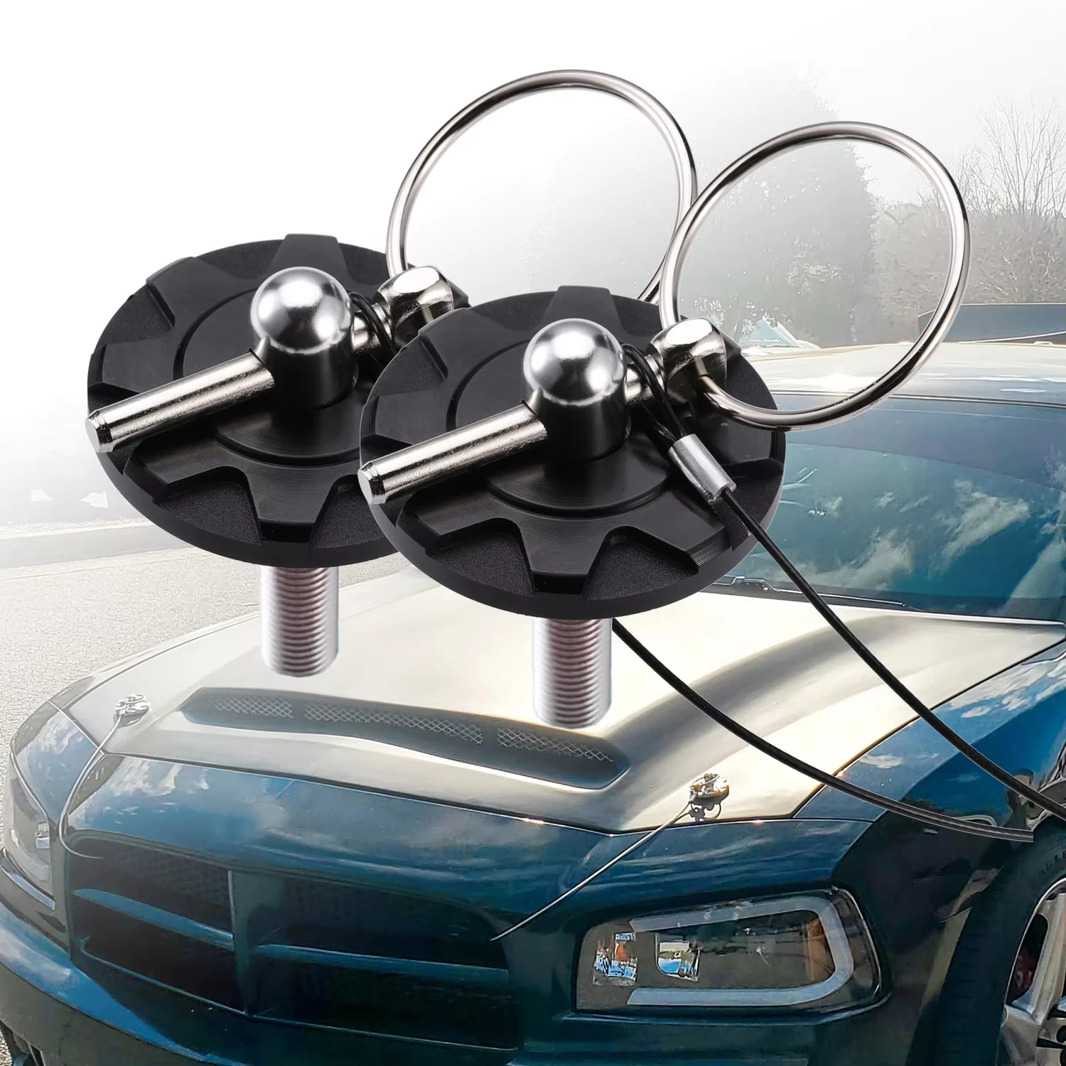 1 пара замков капота двигателя автомобильный гоночный штифт для внешний вид