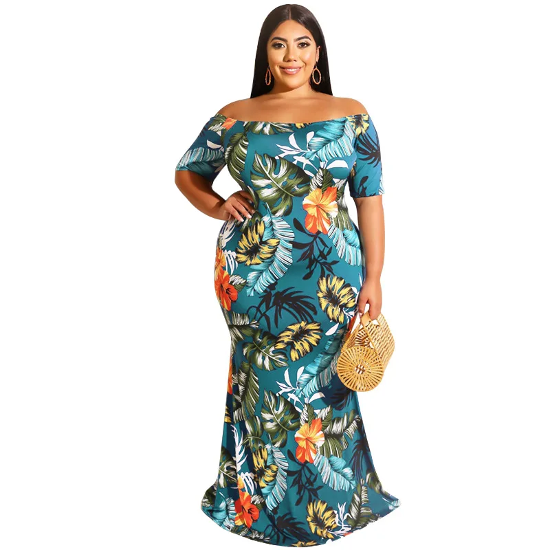 

Big Beautiful Women Summer Dress Elegant Casual Robe Female Bodycon Plus Size Vestidos Sexy Women Pack Hip Dresses