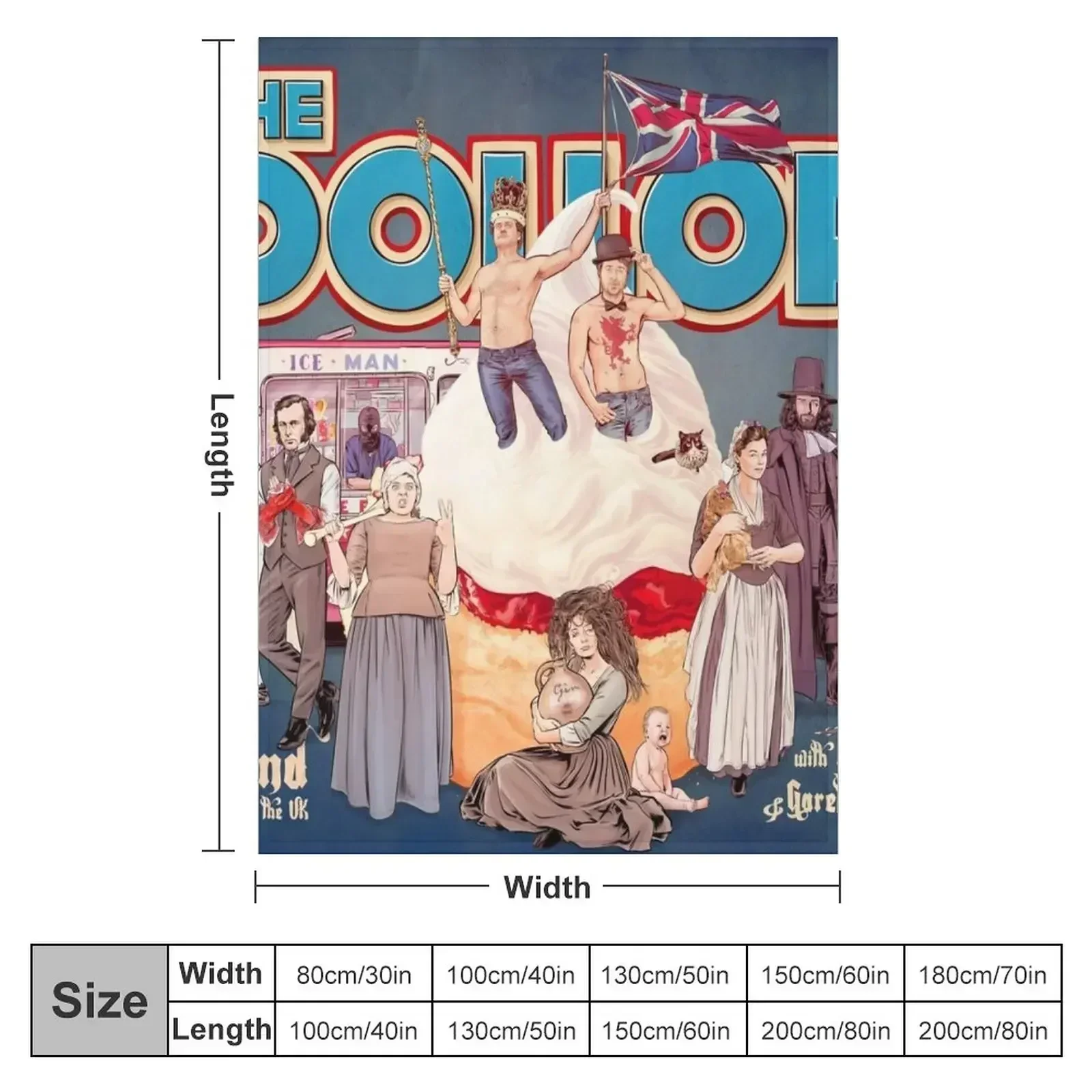 DOLLOP: Англия и Великобритания (постер) Одеяло Самые мягкие большие рождественские