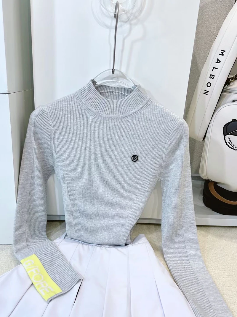 Golf  knit women woollen high neck warm long sleeve knit  autumn winter  sweater underwear G0103