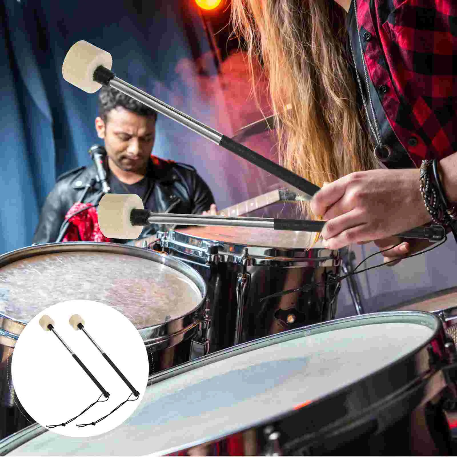 

Snare Drum Stick Drum Sticks Kids Music Drumstick Appendix Percussion Drumstick Felt Drum Accessories Child Practical Drumstick