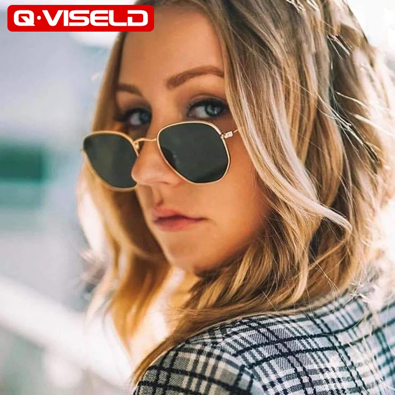 

QVISELD Polarized Sunglasses Women 2022 Luxury Brand Designer Square Sun Glasses Men Fashion Vintage Driver Shades For Women