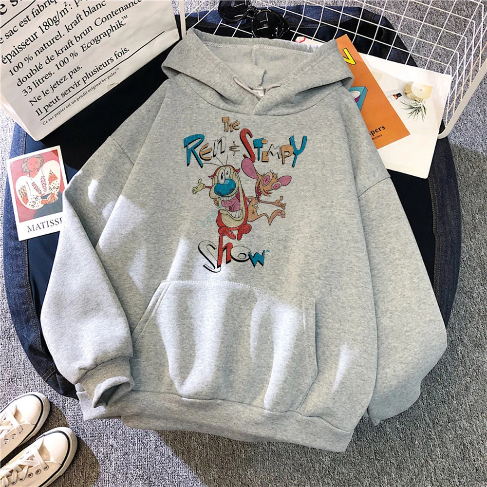 

Женские толстовки Ren And Stimpy в стиле Харадзюку, зимний Готический спортивный костюм y2k