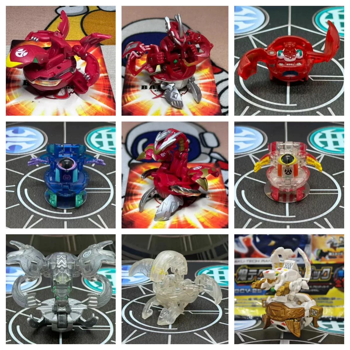 Фото Коллекционная фигурка Bakugan First Generation Sega Split Dragon Red Fan Blade Spinning Dragon Wei Pang №1