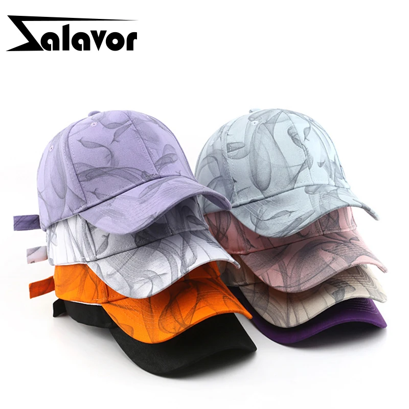 

ZALAVOR Unisex Caps 2022 Sport Tie-Dye Fashion Baseball Caps Casual Street Snapback Hats For Women And Men Cozy Headdress