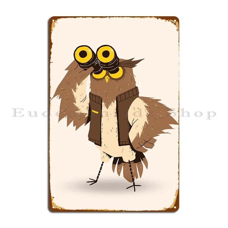 

Camping Owl Metal Signs Party Vintage Bar Personalized Wall Decor Tin Sign Poster