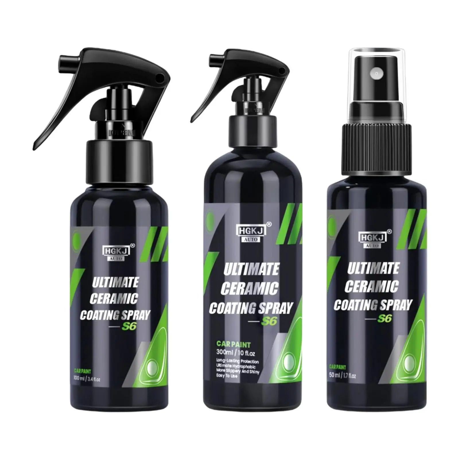 

9H Ceramic Car Coating Spray Paint Care 300/100/50ml Hydrophobic Quick Coat Liquid Wax Polishing Nano Product Car Coating Spray