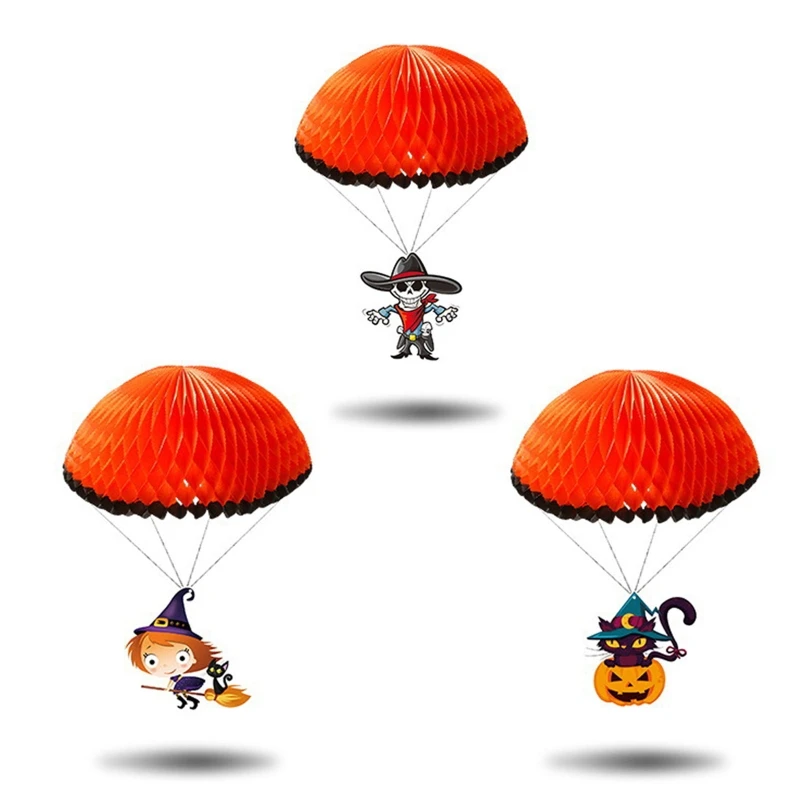 

Pack of 3 Halloween Hanging Decoration Creative Parachute Hanging Ornament