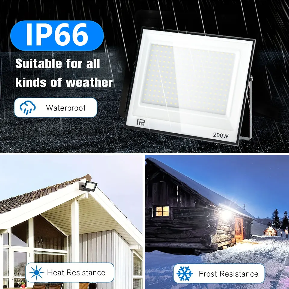 Светодиодный прожектор 50 Вт 100 150 AC110V AC220V Рефлектор Уличный фонарь IP66