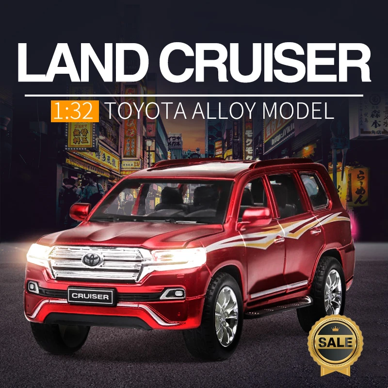 

1:32 2019 New Style Toy Car TOYOTA LAND CRUISER Metal Toy Alloy Car Diecasts & Toy Vehicles Car Model Toys