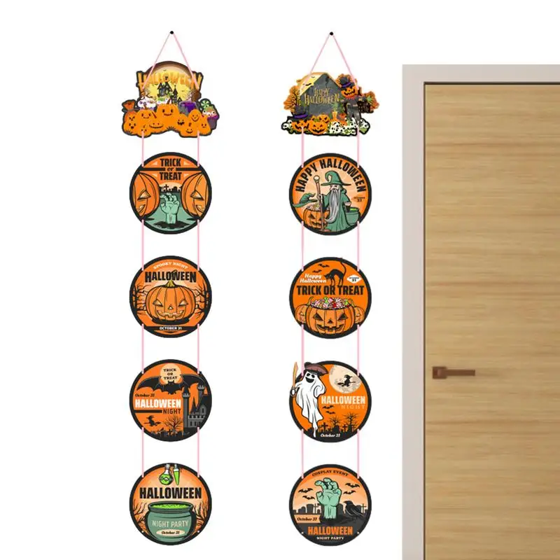 

Halloween Decorations Door Curtains Pumpkin Dwarf Ghost Hung Flags Sign Tapestry Halloween Party Supplies For Entrance Door