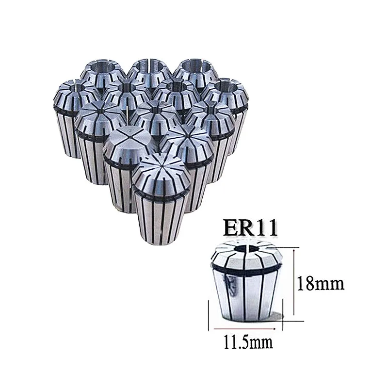 

1-7MM ER11 13 Piece Set Spring Chuck Spring Collet Tool Holder For CNC Engraving Machine Spindle Milling Lathe