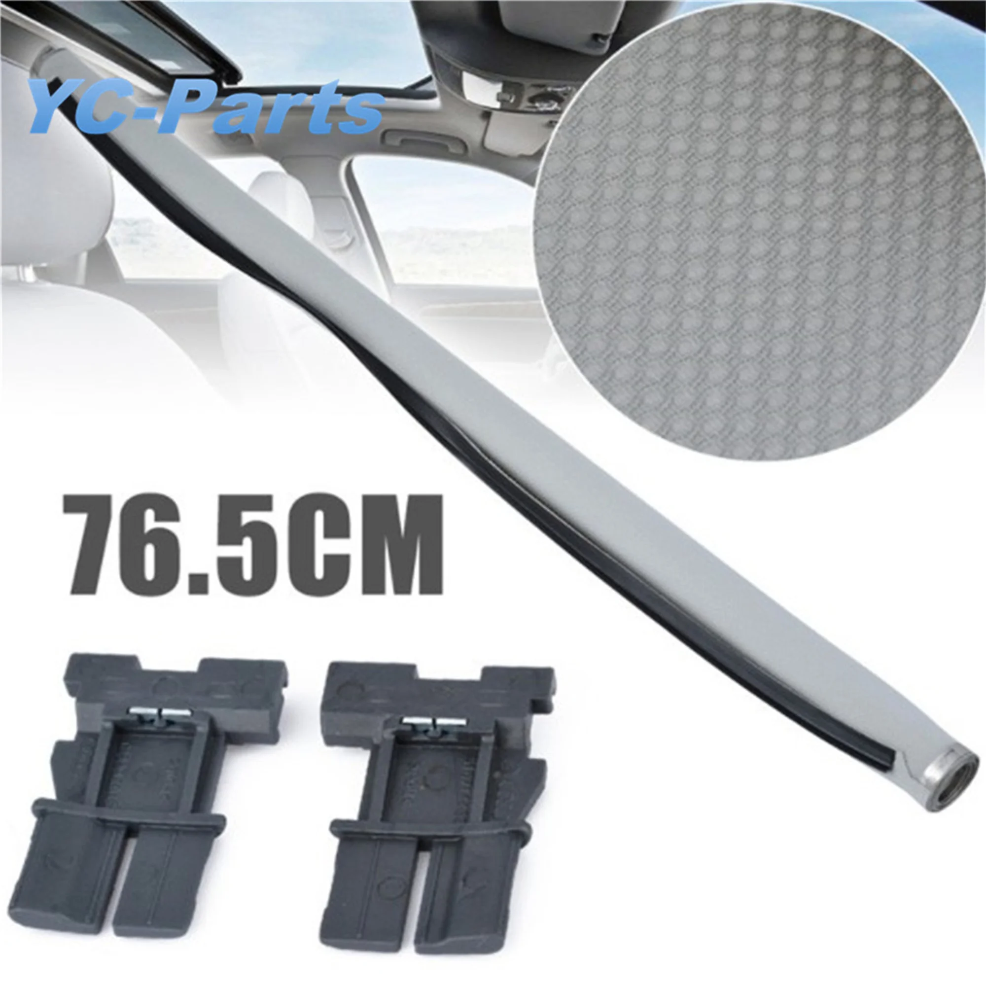 Автомобильная занавеска серого цвета передвижной солнцезащитный козырек ткань