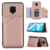 luxury pu leather flip phone case for xiaomi redmi note 9 10 pro max note 10 pro poco x3 nfc wallet cards slots shockproof cover