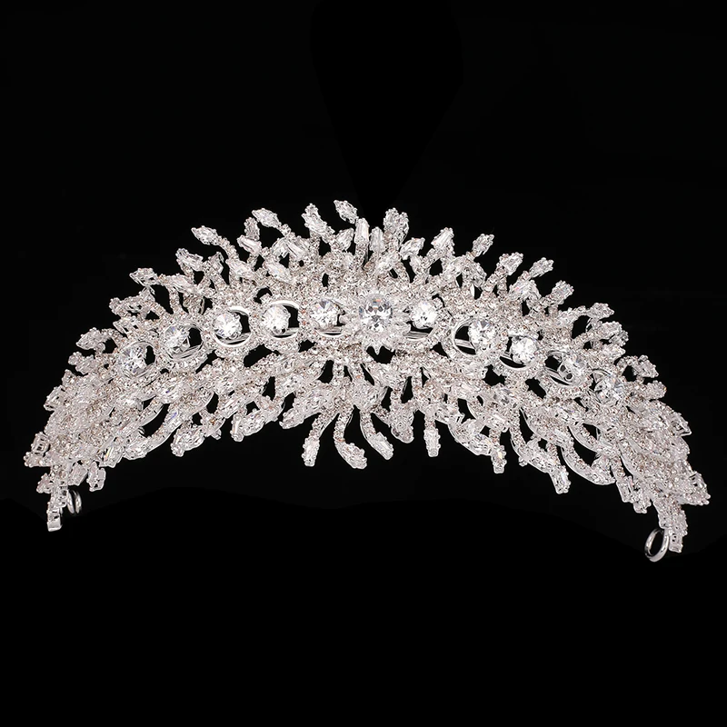 Tiara And Crown HADIYANA Vintage Simple Ladies Wedding Hair Accessories Fashion Party Boutique Zircon BC6474 Haar Zubehör