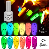 luminous eggshell gel nail polish 7 5ml glow in dark semi permanent uv gel fluorescent neon green color nail art varnish