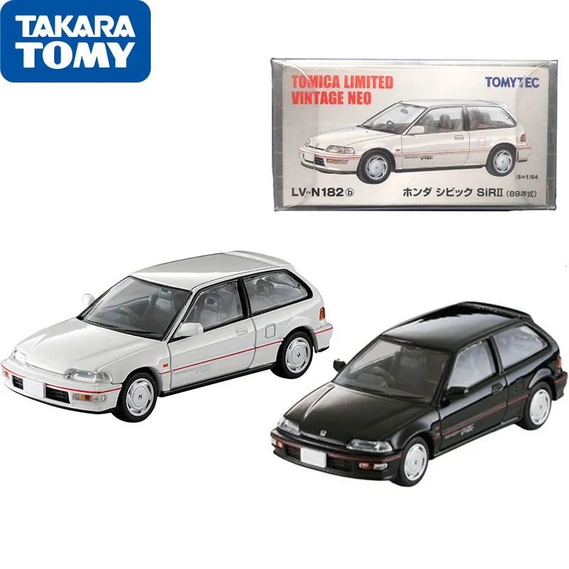 

TOMY TLV LV-N182 HONDA Civic SiR-II Tomica Limited Vintage Neo Diecast 1/64 Model Cars Toys for Boys Collection Static Display