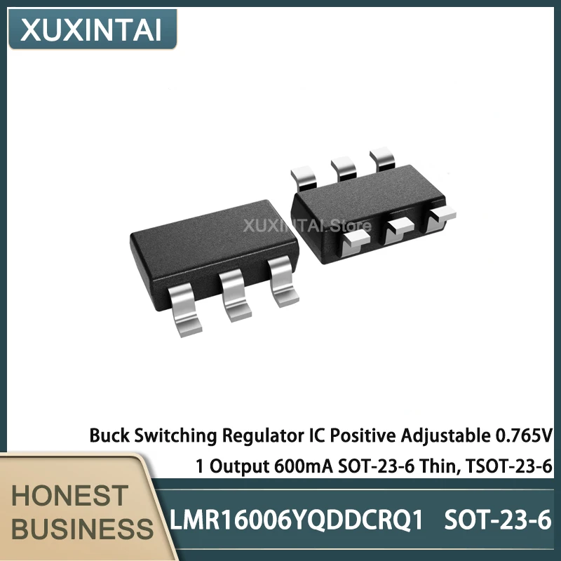 

10Pcs/Lot LMR16006YQDDCRQ1 LMR16006 Buck Switching Regulator IC Positive Adjustable 0.765V 1 Output 600mA SOT-23-6 Thin, SOT23