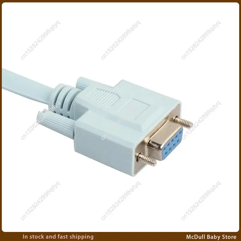 Фото Консольный кабель ABJA-USB RJ45 Cat5 Ethernet к RS232 DB9 COM-порту Последовательные женские поворотные маршрутизаторы Кабель сетевого адаптера 1,8 м №5