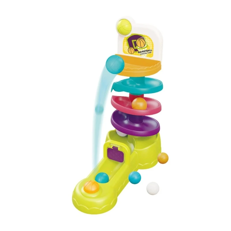 

Baby Basketball Toy Balls on Track Balls Swirling Toy for Preschool
