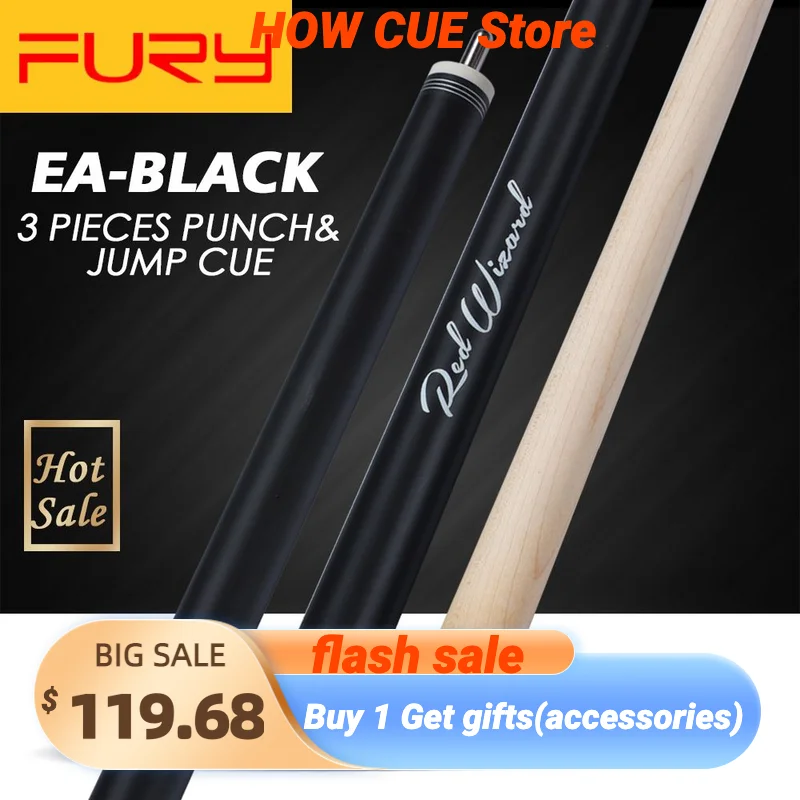 

Fury EA Billiard Punch&Jump Cue Stick 13.5mm Tip Maple Ashwood Professional High-quality Billar Break& Jump Cue Kit with Gifts